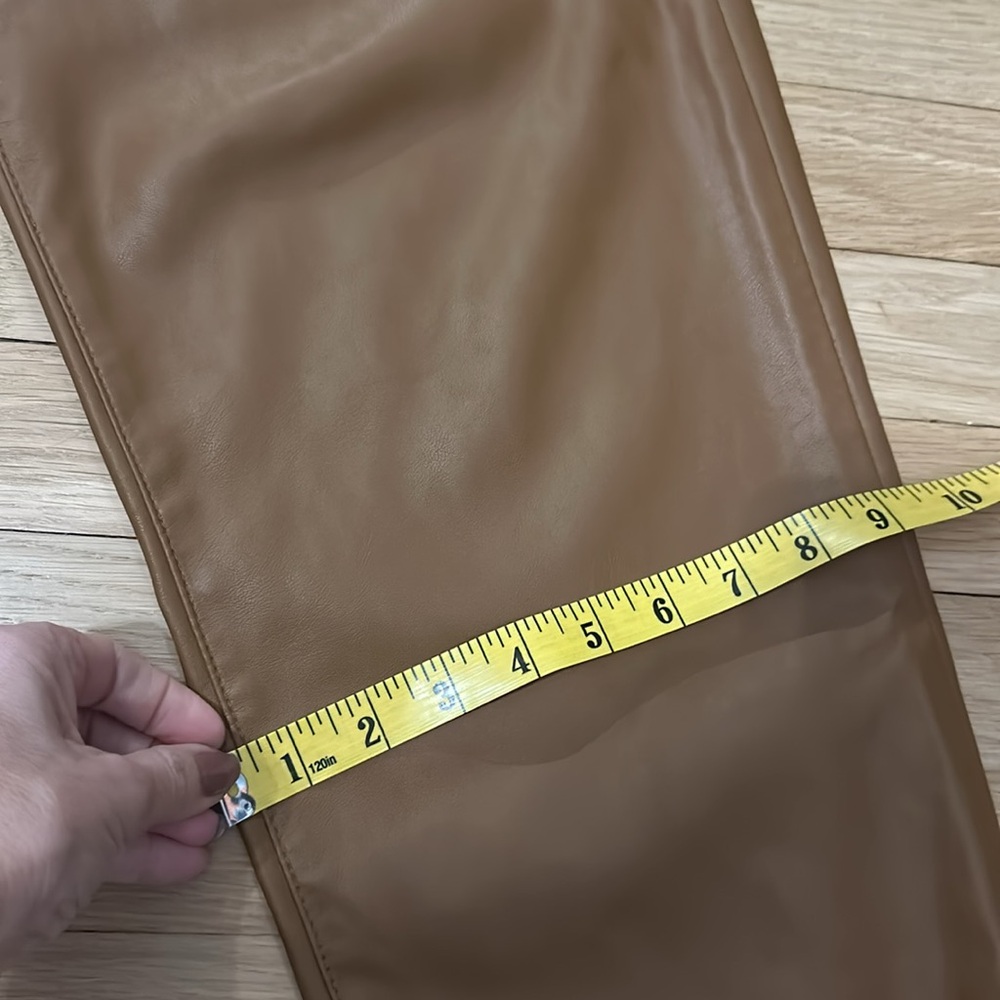 - Madewell Faux Leather Vintage wide Leg - Picture 7 of 10
